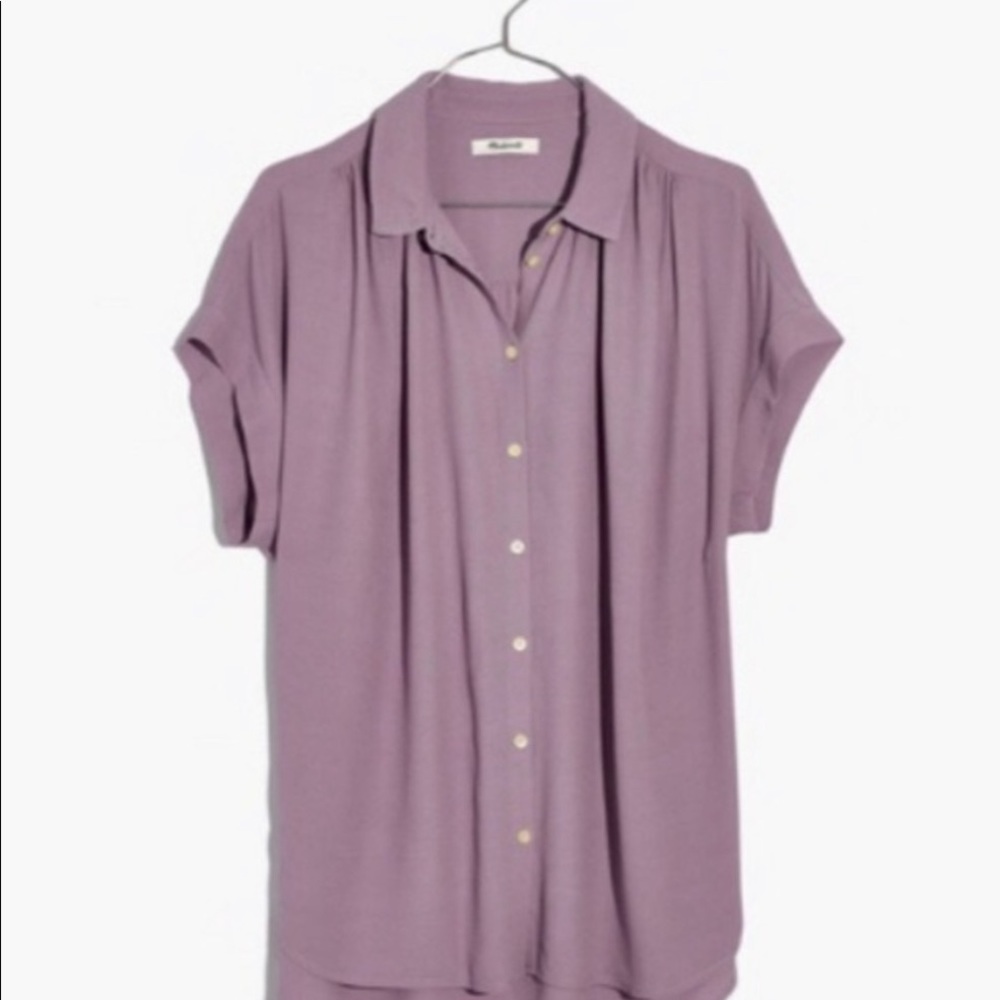 Madewell Lilac Central Drapey Shirt